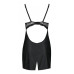 Бэби-долл из эко-кожи и кружева Passion LOONA CHEMISE L/XL, black - Фото №6