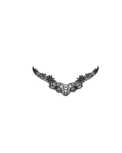 Трусики мереживні Passion Exclusive ATHENA THONG S/M, black - Фото №3