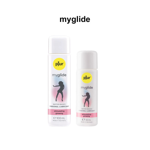 Збуджувальна змазка на водній основі pjur myglide 30 мл, із женьшенем, тепло+поколювання