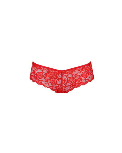 Трусики-бразилиана из цветочного кружева Passion RAJA THONG XXL/XXXL, red - Фото №5