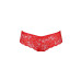 Трусики-бразилиана из цветочного кружева Passion RAJA THONG XXL/XXXL, red - Фото №5