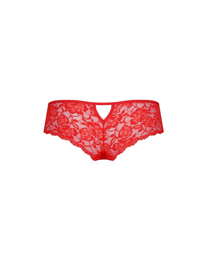 Трусики-бразилиана из цветочного кружева Passion RAJA THONG XXL/XXXL, red - Фото №6