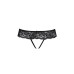Кружевные стринги с доступом Passion SENIA THONG S/M, black - Фото №5