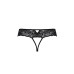 Кружевные стринги с доступом Passion SENIA THONG S/M, black - Фото №6