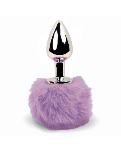 Анальна пробка FeelzToys - Bunny Tails Butt Plug Purple - Фото №1