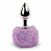 Анальна пробка FeelzToys - Bunny Tails Butt Plug Purple - Фото №1
