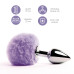 Анальна пробка FeelzToys - Bunny Tails Butt Plug Purple - Фото №2