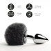 Анальная пробка FeelzToys - Bunny Tails Butt Plug Black - Фото №2
