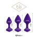 Набір силіконових анальних пробок FeelzToys - Bibi Butt Plug Set 3 pcs Purple - Фото №2