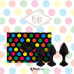 Набір силіконових анальних пробок FeelzToys - Bibi Butt Plug Set 3 pcs Black - Фото №4