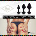 Набір силіконових анальних пробок FeelzToys - Bibi Butt Plug Set 3 pcs Black - Фото №5