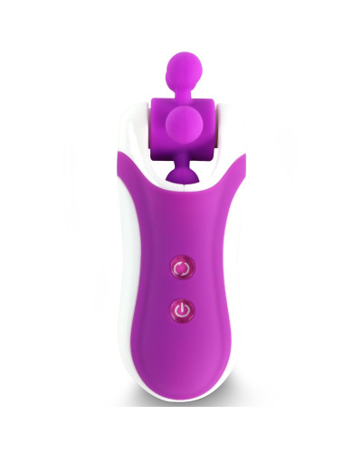 Стимулятор с имитацией оральных ласк FeelzToys - Clitella Oral Clitoral Stimulator Purple - Фото №2