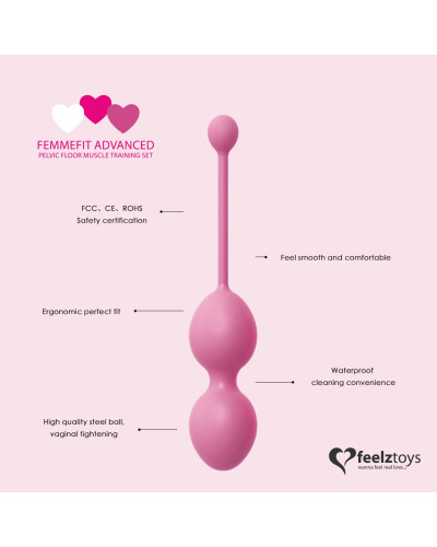 Набор вагинальных шариков для продвинутых FeelzToys - FemmeFit Advanced Pelvic Muscle Training Set - Фото №3