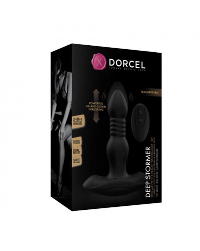 Анальная пробка с вибрацией и пульсацией Dorcel DEEP STORMER - Фото №6