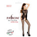 Бодістокінг Passion BS021 black, комбінезон, дрібна сіточка по тілу, велика сітка на ногах - Фото №5