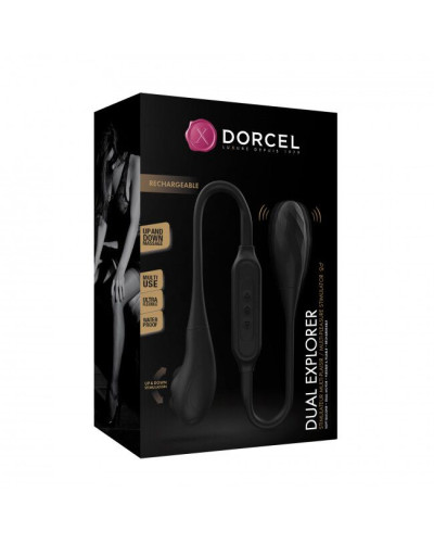 Вібратор на гнучкому зчепленні зі стимуляцією пальчиком Dorcel DUAL EXPLORER - Фото №10