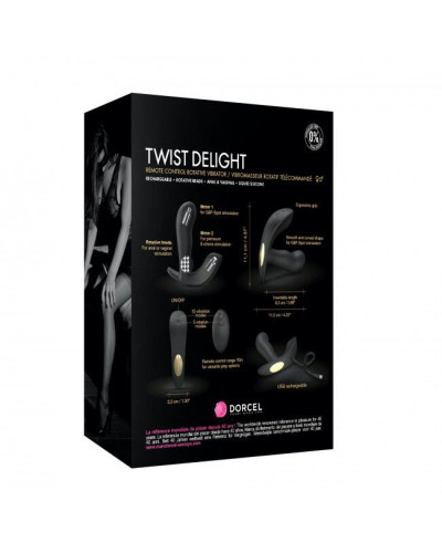 Универсальный вибратор с жемчужным массажем Dorcel TWIST DELIGHT - Фото №11