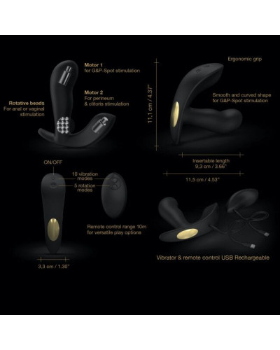 Универсальный вибратор с жемчужным массажем Dorcel TWIST DELIGHT - Фото №12
