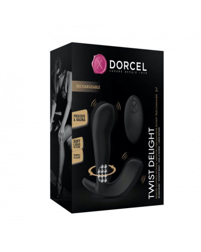 Универсальный вибратор с жемчужным массажем Dorcel TWIST DELIGHT - Фото №9
