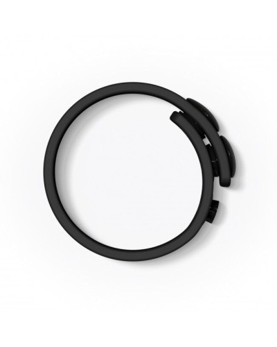 Регулируемое эрекционное кольцо на кнопках Love To Love HERO RING - BLACK ONYX - Фото №2