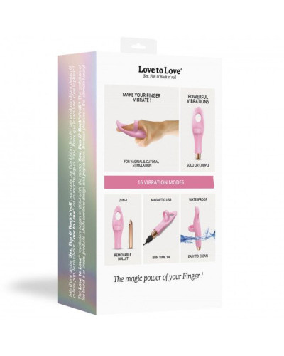 Вібратор на палець Love To Love Tickle me - BABY PINK перезаряджається, 3 варіанти використання - Фото №7