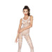 Бодістокінг Passion BS045 white, комбінезон, імітація панчох і боді - Фото №1