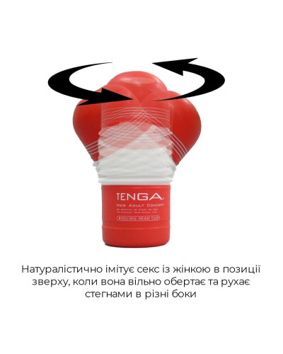Мастурбатор Tenga Rolling Head Cup Strong с интенсивной стимуляцией головки - Фото №3