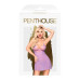 Мини-платье с кружевным лифом и стрингами Penthouse - Bedtime Story Purple M/L - Фото №3