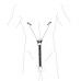 Затискачі для сосків з фіксацією на пенісі Art of Sex – Nipple Clamps for Men, екошкіра - Фото №3
