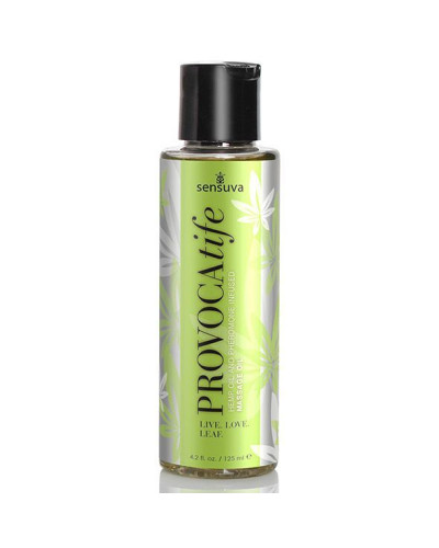 Масажна олія Sensuva: Provocatife Hemp Oil Infused Massage (125 мл) з феромонами і олією конопель - Фото №1