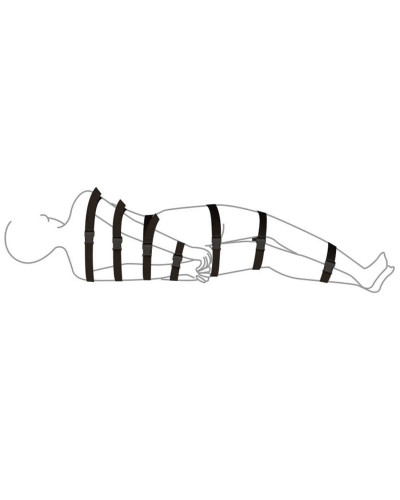 Ремни для бондажа Art of Sex - BDSM Bondage Black Night Simple - Фото №2