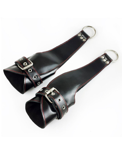 Поручи для подвеса Art of Sex – Fetish Hand Cuffs For Suspension, натуральная кожа - Фото №2