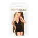 Мини-платье с открытой спиной и стрингами Penthouse - Earth-Shaker Black L/XL - Фото №3
