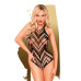 Боді з геометричним орнаментом Penthouse - Go Hotter Black S/L - Фото №1
