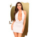 Мини-платье Penthouse - Heart Rob White XL, хомут, глубокое декольте, миниатюрные стринги - Фото №1