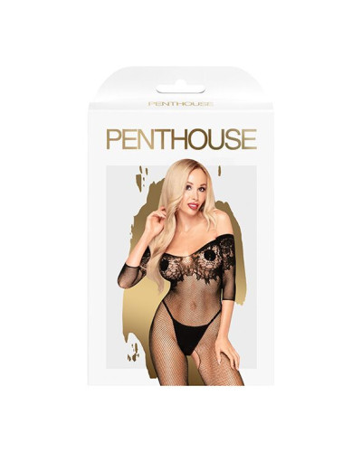 Бодистокинг с имитацией лифа Penthouse - High Profile Black S/L - Фото №3