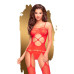 Бодістокінг з вирізом на животику Penthouse - Hot Nightfall Red XL - Фото №1