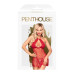 Комплект сорочка в стиле 60-х и трусики с доступом Penthouse - Libido Boost Red S/M - Фото №3
