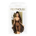 Бэби-долл с ажурным браллетом и ассиметричным подолом Penthouse - Naughty Doll Black L/XL - Фото №3