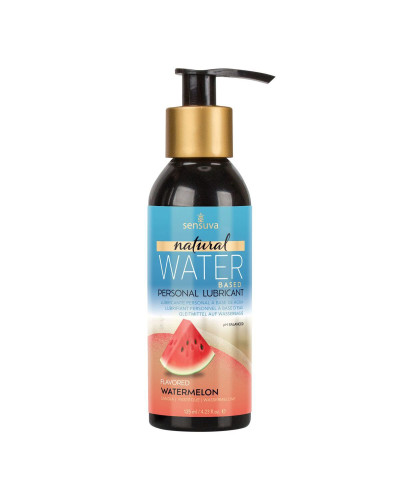 Змазка на водній основі Sensuva Natural Water-Based Watermelon (125мл) без гліцерину та парабенів - Фото №1