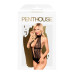Боди с высоким воротником и глубоким декольте Penthouse - Perfect Lover Black L/XL - Фото №3