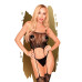 Бодистокинг с топом и чулками на подвязках Penthouse - Sex Dealer Black XL - Фото №1