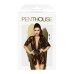 Комплект пеньюар с декором в виде роз и стрингами Penthouse - Sweet Retreat Black S/L - Фото №3