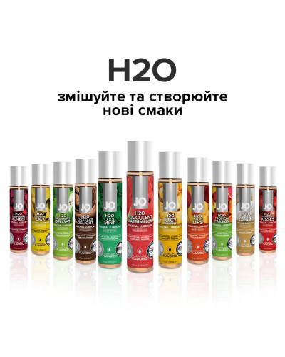 Змазка на водній основі JO H2O — Watermelon (60 мл) без цукру, рослинний гліцерин - Фото №5