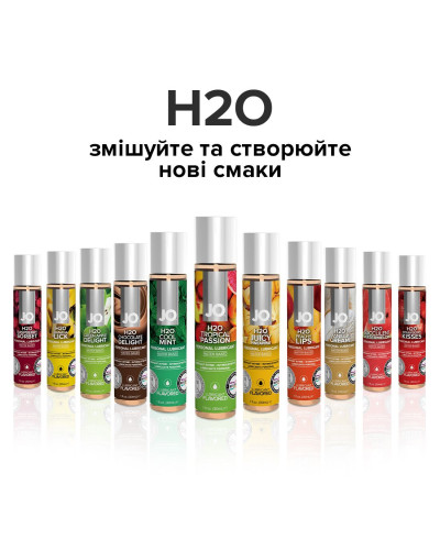 Смазка на водной основе JO H2O — Tropical Passion (60 мл) без сахара, растительный глицерин - Фото №5