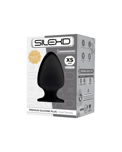 Анальна пробка SilexD (Model 1 size XS) двошарова, силікон + Silexpan, діаметр 4,5 см - Фото №2