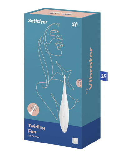 Вібратор для клітора Satisfyer Twirling Fun White - Фото №4