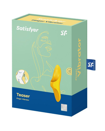 Вибратор на палец Satisfyer Teaser Dark Yellow - Фото №6