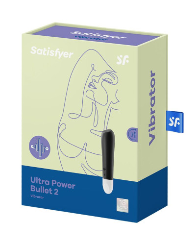 Вибропуля перезаряжаемая Satisfyer Ultra Power Bullet 2 Black - Фото №6