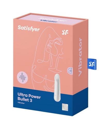 Віброкуля перезаряджаєма Satisfyer Ultra Power Bullet 3 White - Фото №6